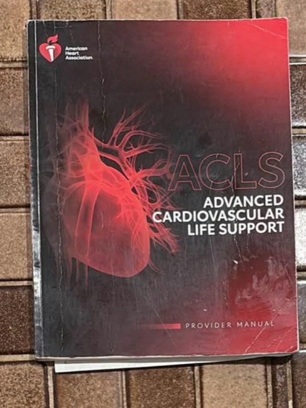 American Heart Association ACLS Provider Manual - Red & Black Cover
